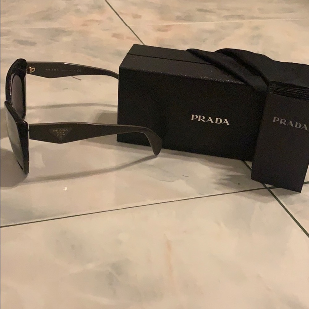 Prada sunglasses (mirrored lenses) worn once